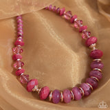 Swift Shimmer - Pink Necklace - Paparazzi Accessories Necklace Bedazzle Me Pretty Mobile Fashion Boutique