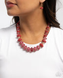 Swift Shimmer - Pink Necklace - Paparazzi Accessories Necklace Bedazzle Me Pretty Mobile Fashion Boutique