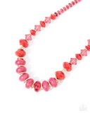 Swift Shimmer - Pink Necklace - Paparazzi Accessories Necklace Bedazzle Me Pretty Mobile Fashion Boutique