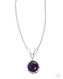 Symphonic Sheen - Purple Necklace - Paparazzi Accessories Necklace Bedazzle Me Pretty Mobile Fashion Boutique