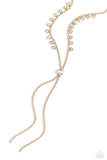 Synchronized SHIMMER - Gold Necklace - Paparazzi Accessories Necklace Bedazzle Me Pretty Mobile Fashion Boutique