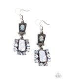 Synthetic Serenity - Brass Earrings - Paparazzi Accessories Earrings Bedazzle Me Pretty Mobile Fashion Boutique
