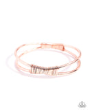 Tactile Thrill - Copper Bracelet - Paparazzi Accessories Bracelet Bedazzle Me Pretty Mobile Fashion Boutique