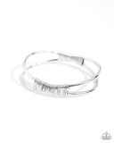 Tactile Thrill - Silver Bracelet - Paparazzi Accessories Bracelet Bedazzle Me Pretty Mobile Fashion Boutique