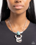 Tailored Tiers - Green Necklace - Paparazzi Accessories Necklace Bedazzle Me Pretty Mobile Fashion Boutique