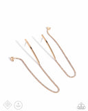 Tailored Trade - Gold Post Earrings - Paparazzi Accessories Post Earrings Bedazzle Me Pretty Mobile Fashion Boutique