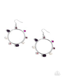 Tailored Treasure - Purple Earrings - Paparazzi Accessories Earrings Bedazzle Me Pretty Mobile Fashion Boutique