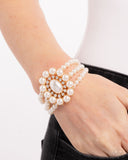 Take A Fancy To - Gold Bracelet - Paparazzi Accessories Bracelet Bedazzle Me Pretty Mobile Fashion Boutique