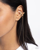 Take Flight - Gold Post Earrings - Paparazzi Accessories Post Earrings Bedazzle Me Pretty Mobile Fashion Boutique