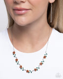 Tale As Old As PRIME - Brown Necklace - Paparazzi Accessories Necklace Bedazzle Me Pretty Mobile Fashion Boutique