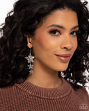 Tapered Tiers - Blue Earrings - Paparazzi Accessories Earrings Bedazzle Me Pretty Mobile Fashion Boutique