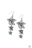 Tapered Tiers - Blue Earrings - Paparazzi Accessories Earrings Bedazzle Me Pretty Mobile Fashion Boutique