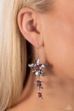 Tapered Tiers - Red Earrings - Paparazzi Accessories Earrings Bedazzle Me Pretty Mobile Fashion Boutique