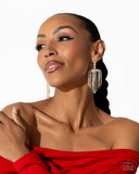Tapered Twilight - Gold Post Earrings - Paparazzi Accessories Post Earrings Bedazzle Me Pretty Mobile Fashion Boutique