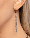 Tassel Thrill - Black Necklace - Paparazzi Accessories Necklace Bedazzle Me Pretty Mobile Fashion Boutique