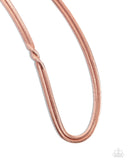Tasteful Time - Copper Necklace - Paparazzi Accessories Necklace Bedazzle Me Pretty Mobile Fashion Boutique