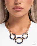 Teamwork Makes the Dream Work - Blue Necklace - Paparazzi Accessories Necklace Bedazzle Me Pretty Mobile Fashion Boutique