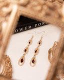 Teardrop Tenure - Brown Earrings - Paparazzi Accessories Earrings Bedazzle Me Pretty Mobile Fashion Boutique