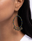 Teardrop Title - Green Earrings - Paparazzi Accessories Earrings Bedazzle Me Pretty Mobile Fashion Boutique