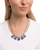 Teardrop Tribute - Purple Necklace - Paparazzi Accessories Necklace Bedazzle Me Pretty Mobile Fashion Boutique