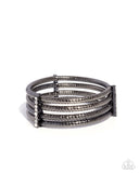 Teeming with Taste - Black Bracelet - Paparazzi Accessories Bracelet Bedazzle Me Pretty Mobile Fashion Boutique