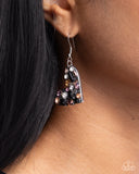 Tender Treasure - Black Earrings - Paparazzi Accessories Earrings Bedazzle Me Pretty Mobile Fashion Boutique