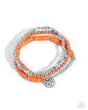 Terraform Trendsetter - Orange Bracelet - Paparazzi Accessories Bracelet Bedazzle Me Pretty Mobile Fashion Boutique