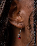 Terrific Trio - Red Complete Look  - Paparazzi Accessories Bedazzle Me Pretty Mobile Fashion Boutique