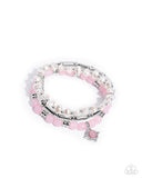 Testing the Waters - Pink Bracelet - Paparazzi Accessories Bracelet Bedazzle Me Pretty Mobile Fashion Boutique