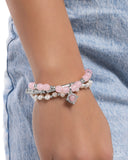 Testing the Waters - Pink Bracelet - Paparazzi Accessories Bracelet Bedazzle Me Pretty Mobile Fashion Boutique