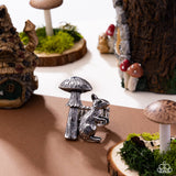 Textured Toadstool - Silver Ring - Paparazzi Accessories Ring Bedazzle Me Pretty Mobile Fashion Boutique
