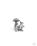 Textured Toadstool - Silver Ring - Paparazzi Accessories Ring Bedazzle Me Pretty Mobile Fashion Boutique