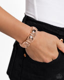 Textured Tranquility - Rose Gold Bracelet - Paparazzi Accessories Bracelet Bedazzle Me Pretty Mobile Fashion Boutique