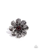 Textured Truth - Brown Ring - Paparazzi Accessories Ring Bedazzle Me Pretty Mobile Fashion Boutique