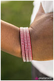 The Girl Scout - Red Bracelet - Paparazzi Accessories Bracelet Bedazzle Me Pretty Mobile Fashion Boutique
