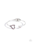 The Key to Romance - Pink Bracelet - Paparazzi Accessories Bracelet Bedazzle Me Pretty Mobile Fashion Boutique