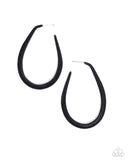 The Right Angle - Black Earrings - Paparazzi Accessories Earrings Bedazzle Me Pretty Mobile Fashion Boutique