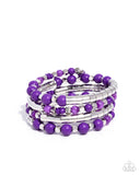 The Rite of Color - Purple Bracelet - Paparazzi Accessories Bracelet Bedazzle Me Pretty Mobile Fashion Boutique
