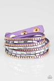 This Time With Attitude - Purple Bracelet - Paparazzi Accessories Bracelet Bedazzle Me Pretty Mobile Fashion Boutique