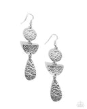 Thrift Shop Trove - Silver Earrings - Paparazzi Accessories Earrings Bedazzle Me Pretty Mobile Fashion Boutique