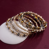 Timeless Tango - Gold Bracelet - Paparazzi Accessories Bracelet Bedazzle Me Pretty Mobile Fashion Boutique