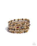 Timeless Tango - Gold Bracelet - Paparazzi Accessories Bracelet Bedazzle Me Pretty Mobile Fashion Boutique