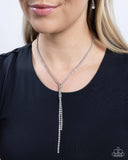 Timeless Team - White Necklace - Paparazzi Accessories Necklace Bedazzle Me Pretty Mobile Fashion Boutique