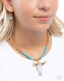 Timeless Texan - Blue Necklace - Paparazzi Accessories Necklace Bedazzle Me Pretty Mobile Fashion Boutique