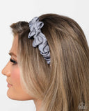 Timeless Ties - Silver Headband - Paparazzi Accessories Bedazzle Me Pretty Mobile Fashion Boutique