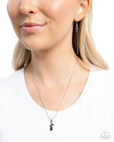 Tippy ROSE - Black Necklace - Paparazzi Accessories Necklace Bedazzle Me Pretty Mobile Fashion Boutique