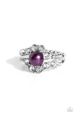 Titanic Tango - Purple Ring - Paparazzi Accessories Ring Bedazzle Me Pretty Mobile Fashion Boutique