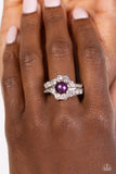 Titanic Tango - Purple Ring - Paparazzi Accessories Ring Bedazzle Me Pretty Mobile Fashion Boutique