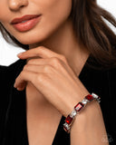 Tonight Only! - Red Bracelet - Paparazzi Accessories Bracelet Bedazzle Me Pretty Mobile Fashion Boutique