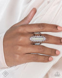 Top-Notch Taste - Blue Ring - Paparazzi Accessories Ring Bedazzle Me Pretty Mobile Fashion Boutique